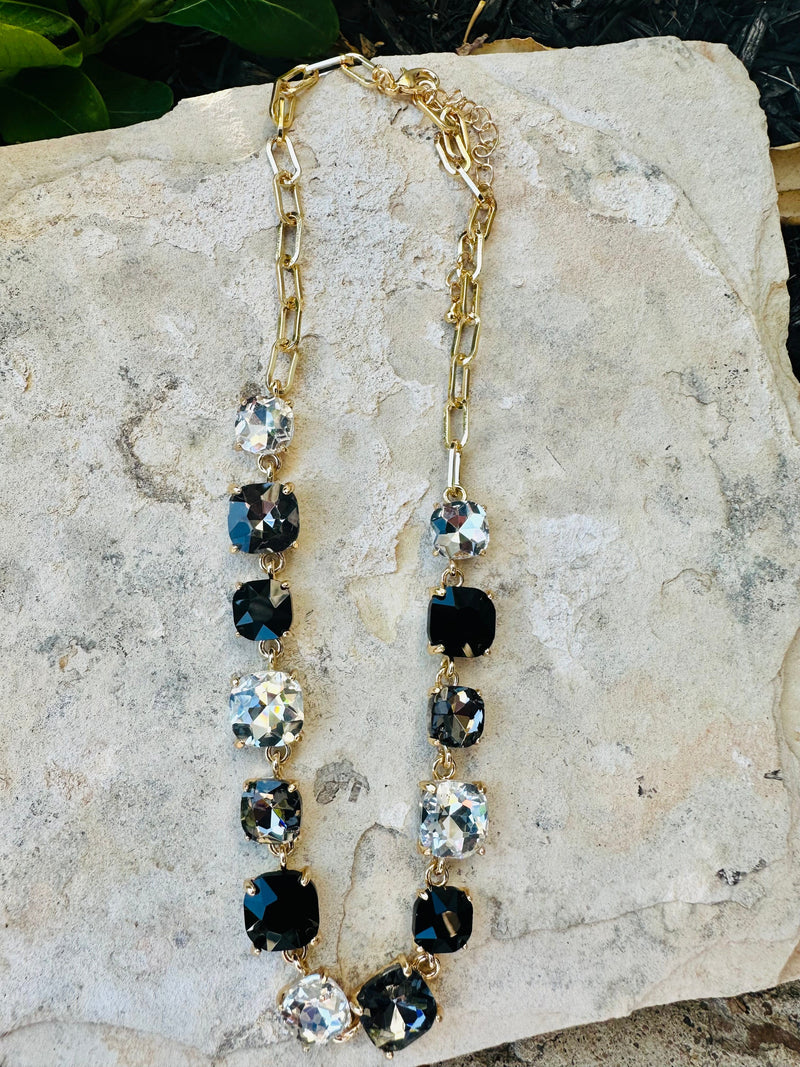 Dark Stones Necklace Rockin The Lace Boutique