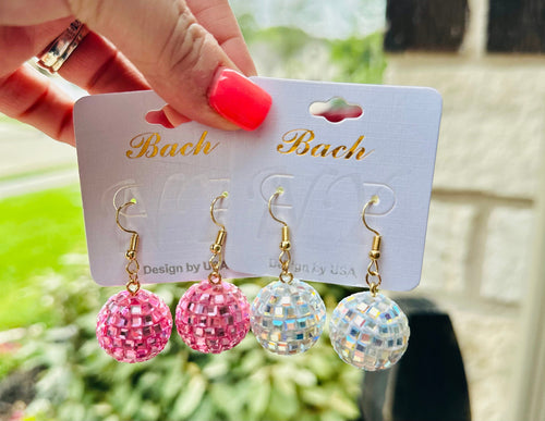 Disco Ball Earrings Rockin The Lace Boutique
