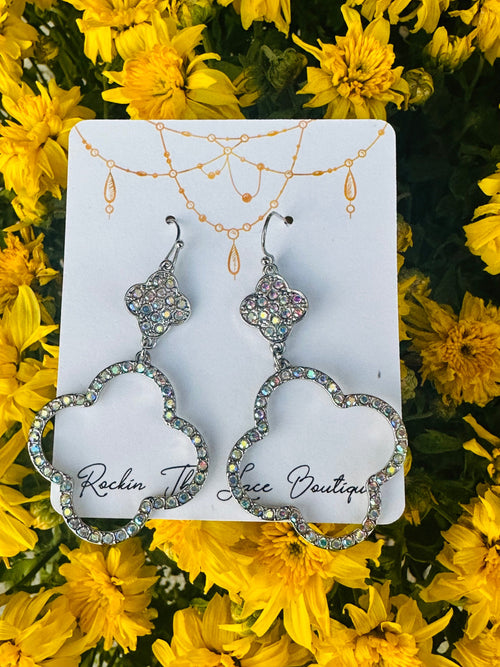 Dreaming Of Rhinestone Earrings Rockin The Lace Boutique