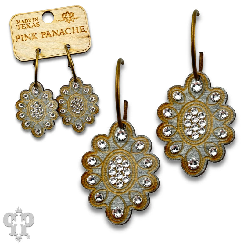 Scalloped Silver Earrings