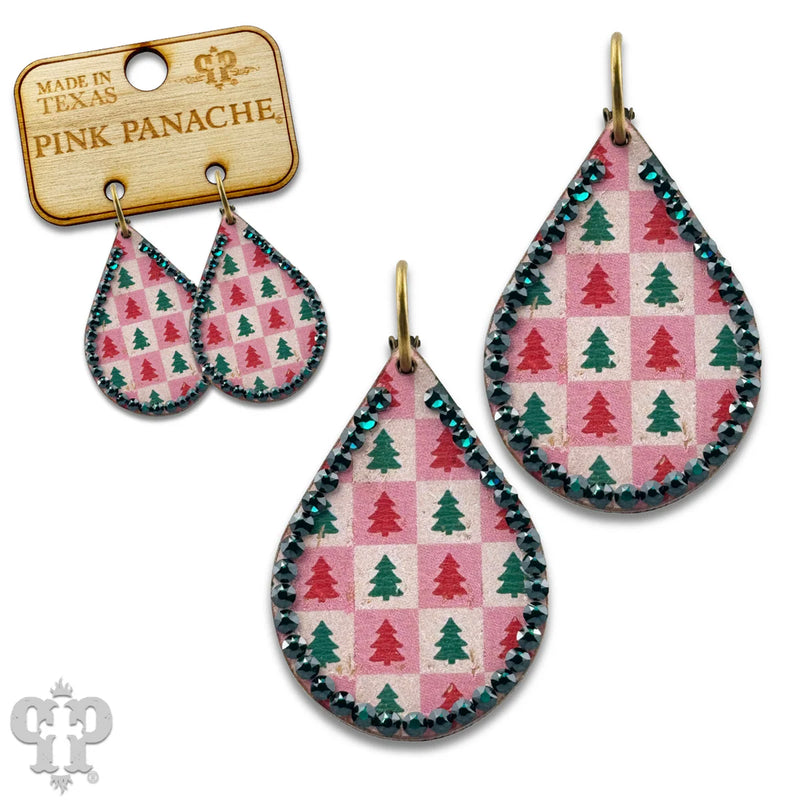 Christmas Tree Green Earrings