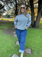 Aspen Striped Sleeve Sweater in Four Colors