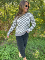 PREORDER: All Checkered Out Sweater in Four Colors