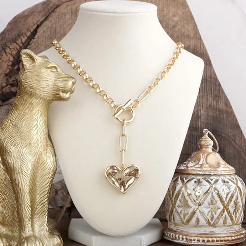 Heartline Glow Lariat Necklace