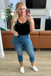 Emily High Rise Cool Denim Pull On Capri Jeans Womens Ave Shops