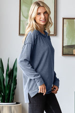 I Am On The Go Ribbed - Denim