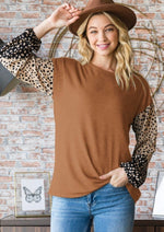 Fall For Me Top - Camel Rockin The Lace Boutique