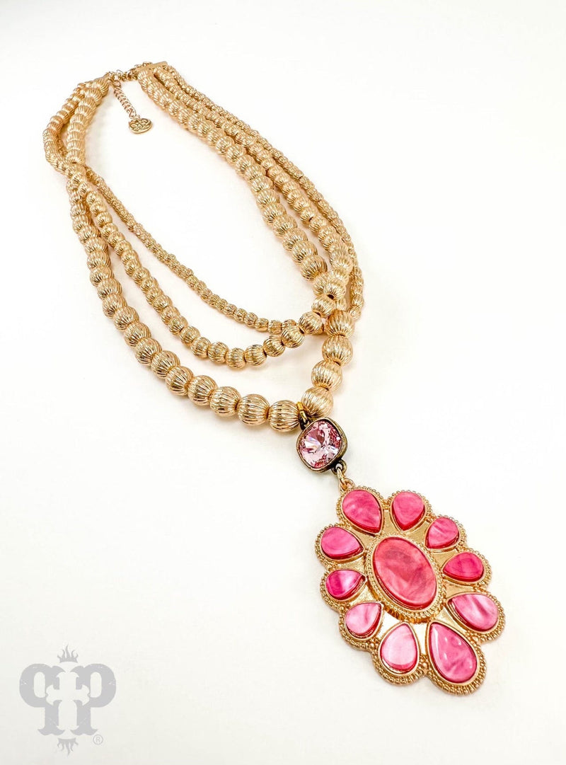 Far Away Pink Necklace - Pink Panache Rockin The Lace Boutique