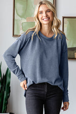 I Am On The Go Ribbed - Denim