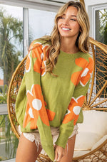 Flower Tango Sweater Rockin The Lace Boutique