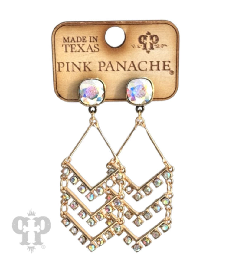 Golden Delight Earrings - Pink Panache Rockin The Lace Boutique