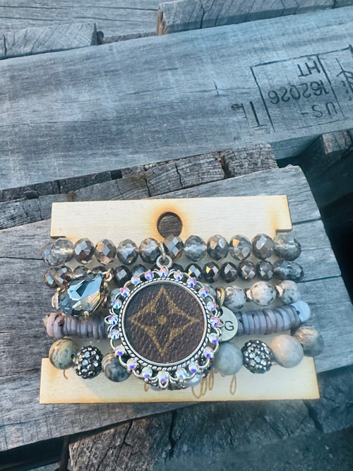 Gray Upcycled Stack Rockin The Lace Boutique