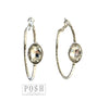 Hammered Hoop Earrings - Posh Rockin The Lace Boutique