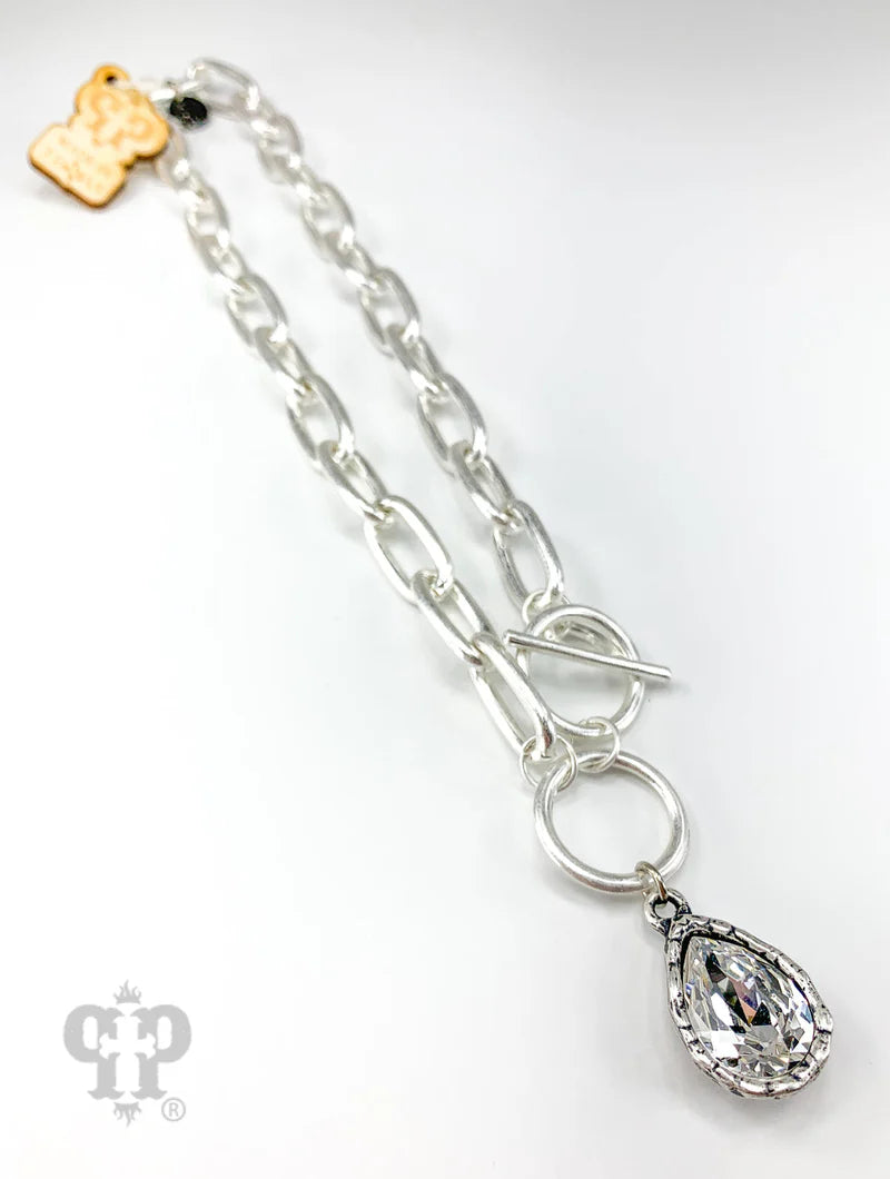Get To Know You Necklace - Silver