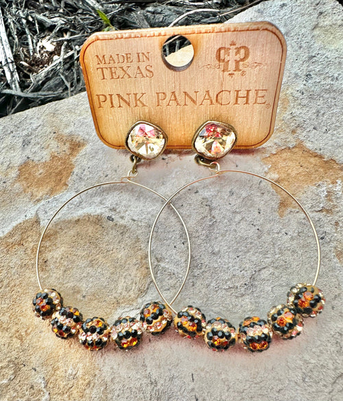 Leopard Love Earrings - Pink Panache Rockin The Lace Boutique