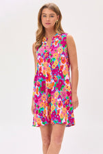 Lizzy Tank Dress - Pink Flower