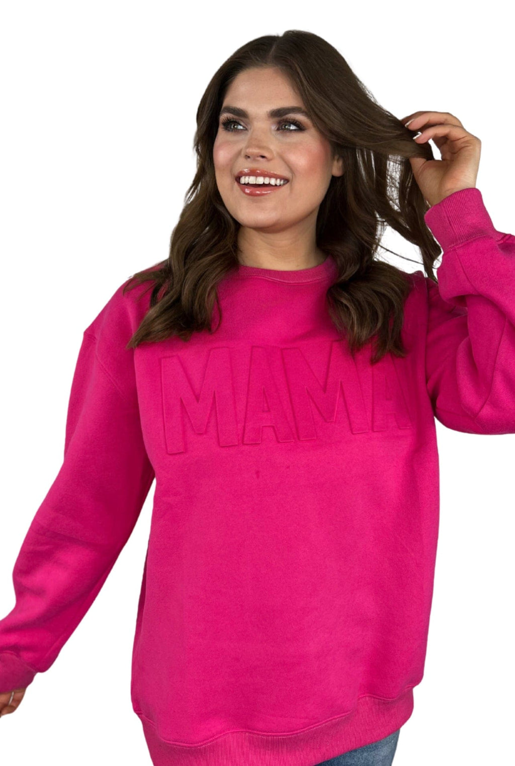 Famulily Womens Mama Printing Drawstring Hood Tops Causal Side Split  Sweatshirts Raglan Sleeves Extra Long Pullovers, Pink, Small : :  Clothing, Shoes & Accessories