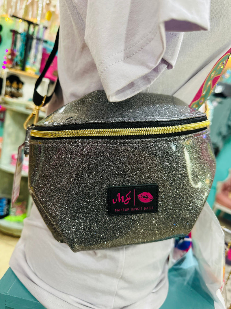 MJ Sidekick Bag - Gunmetal Glitter Rockin The Lace Boutique