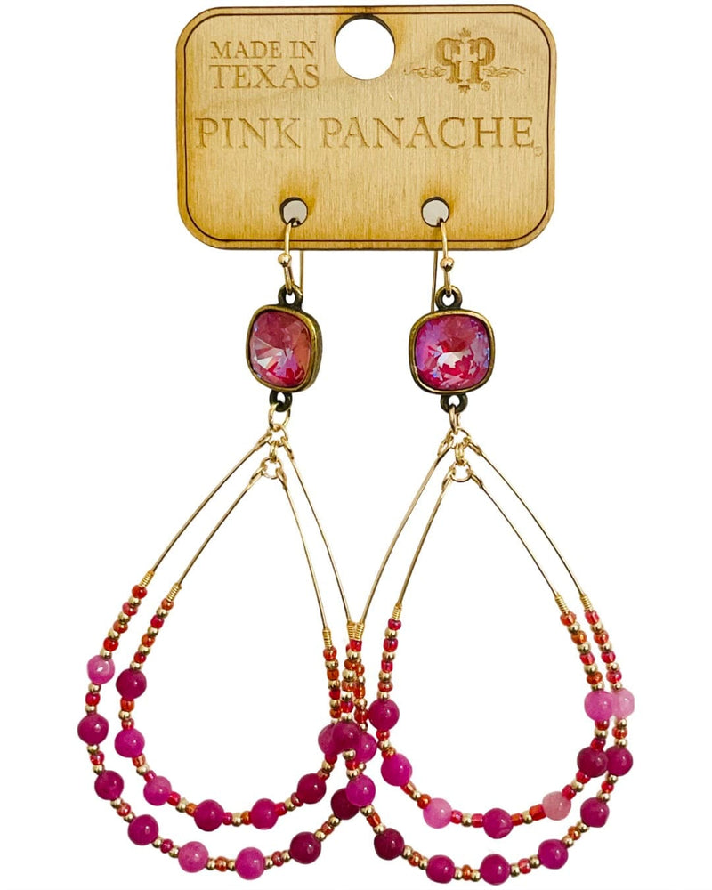 Pink Delight Earrings - Pink Panache Rockin The Lace Boutique