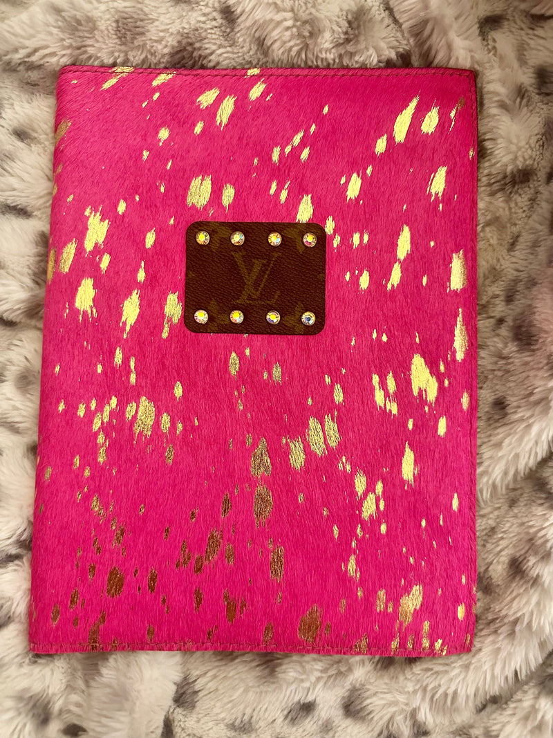 Pink Hide Upcycled Journal Rockin The Lace Boutique