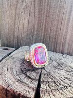 Pink Stone Ring Rockin The Lace Boutique