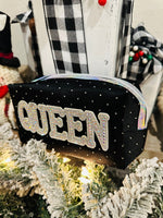 Rhinestone Queen Makeup Bag Rockin The Lace Boutique