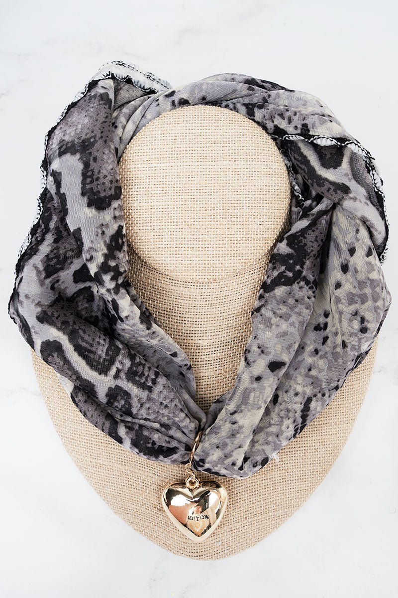 Snakin' Around Scarf Necklace