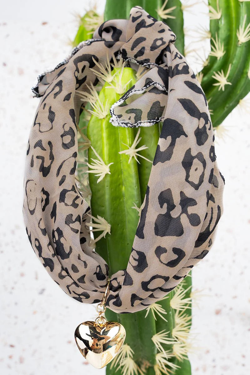 Fierce At Heart Scarf Necklace