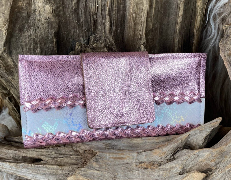 Rowdy Ranch Pink Metallic Light Wallet Rockin The Lace Boutique