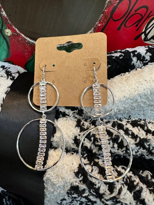 Silver Dangle Earrings Rockin The Lace Boutique