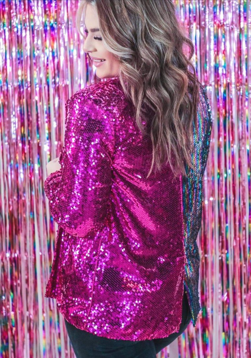 Stay Stunning Sequin Blazer Rockin The Lace Boutique