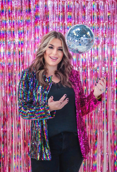 Stay Stunning Sequin Blazer Rockin The Lace Boutique