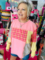 Strawberry Short Cake Block Top Rockin The Lace Boutique