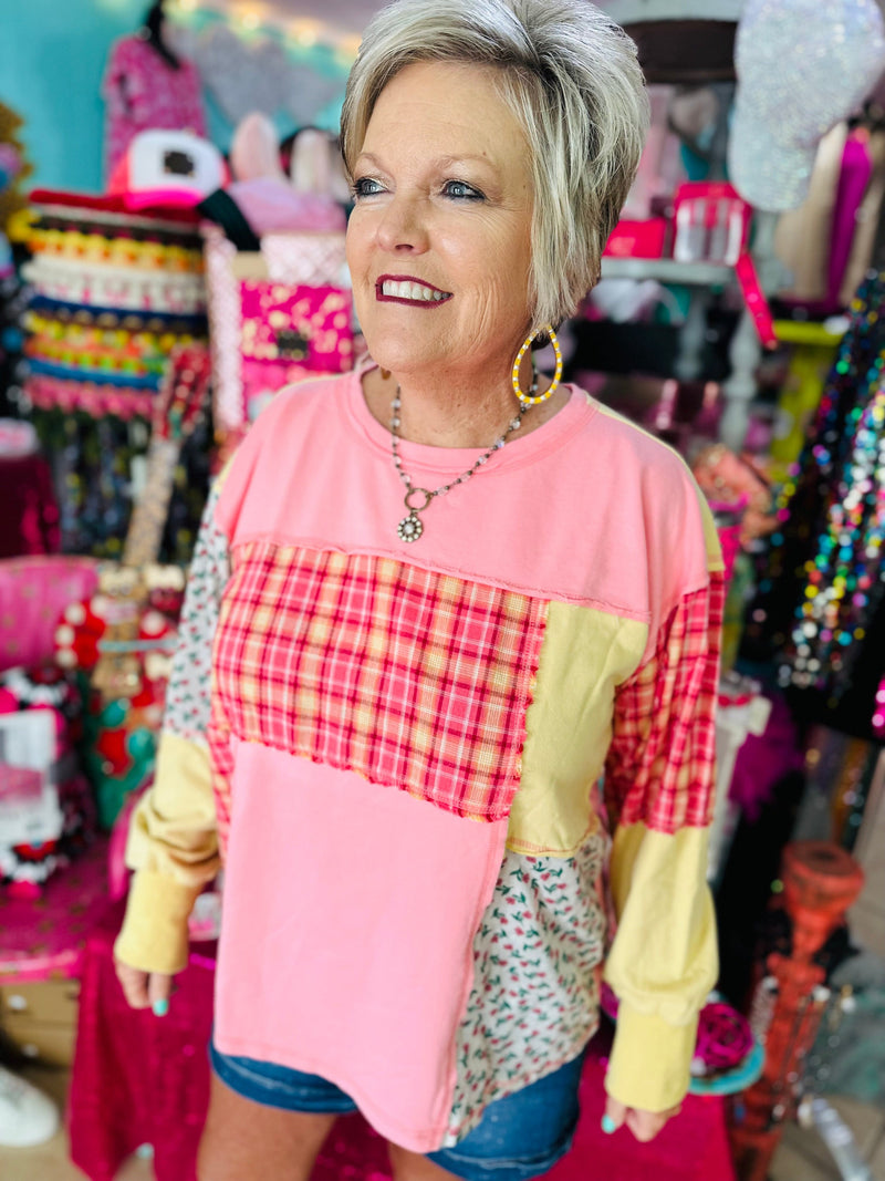 Strawberry Short Cake Block Top Rockin The Lace Boutique