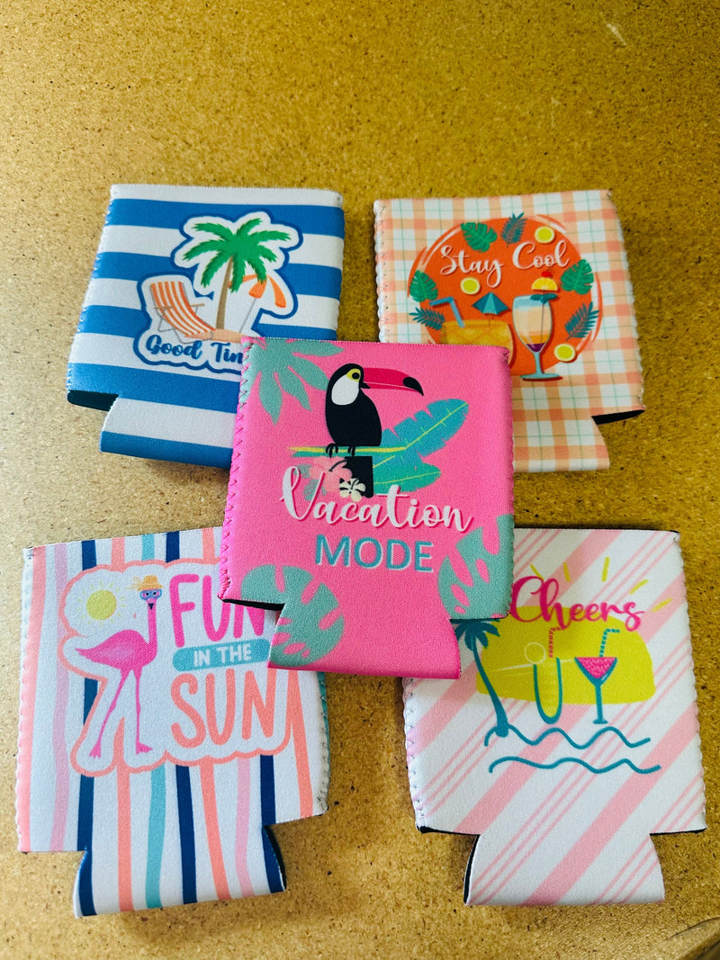Summer Koozie Pack (5) Rockin The Lace Boutique