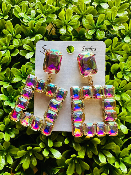 Taryn Square Earrings Rockin The Lace Boutique