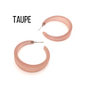 Keira Frosted Hoop Earrings