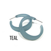 Keira Frosted Hoop Earrings