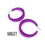 Keira Frosted Hoop Earrings