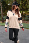 Wesley Lux Colorblock Top