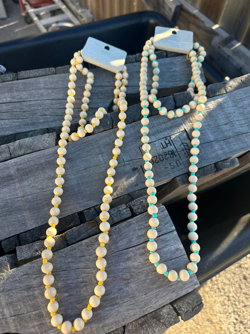 Wooden Beaded Necklace Rockin The Lace Boutique