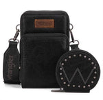 Wrangler Black Cell Phone Crossbody Rockin The Lace Boutique