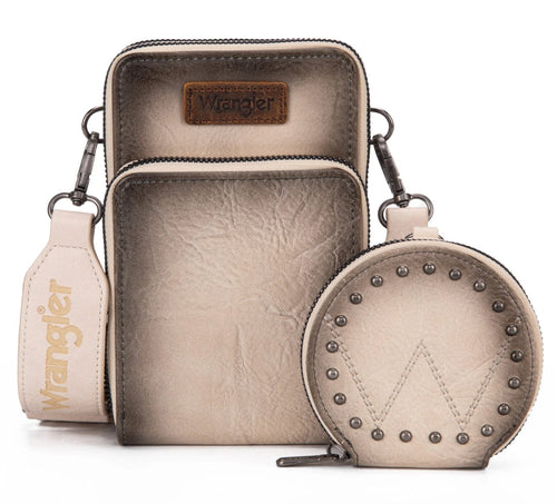 Wrangler White Cell Phone Crossbody Rockin The Lace Boutique