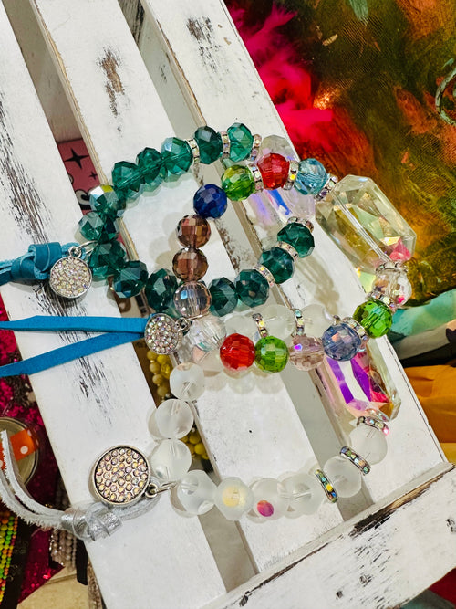 Glitzy Charm Bracelet Rockin The Lace Boutique