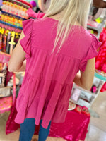 Wild Love Top - Pink Clothing Rockin The Lace Boutique